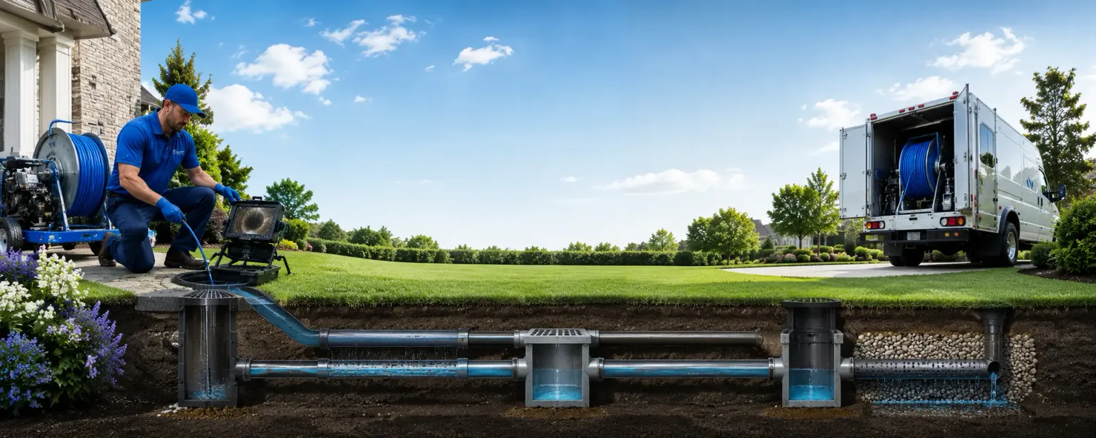 Outdoor drain cleaning information for Grindstone, PA